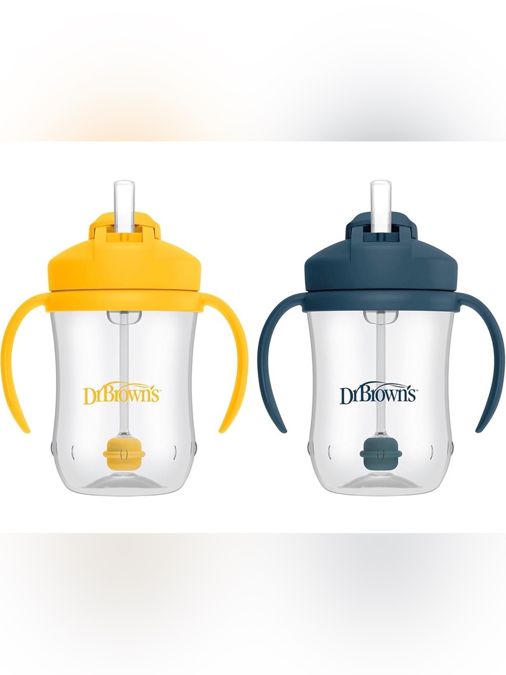 🪩3 for $15🪩 Dr. Brown's | Milestones Baby's First Straw Cup Set of 2